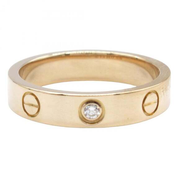 CARTIER Authentic 18k Gold Diamond Love Ring - Picture 2 of 7